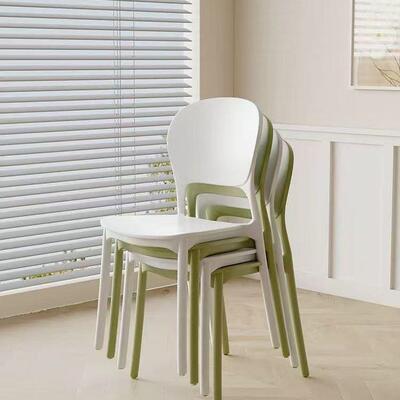 塑料件椅家厅用餐子椅加厚商用餐餐桌简约网红靠背椅高凳XOR子一