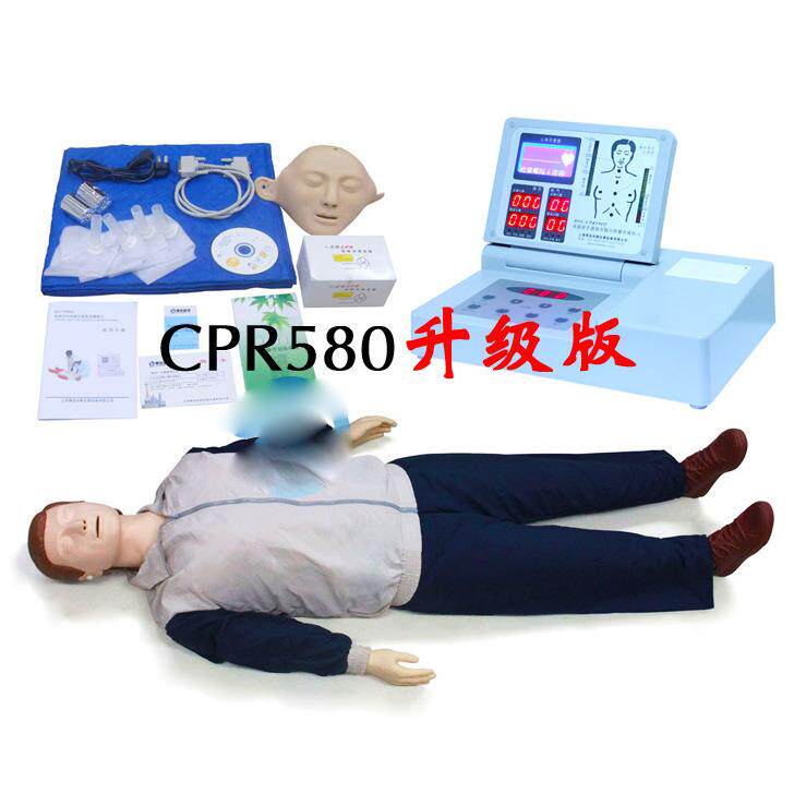 26液显示电脑心拟肺苏模人人体模型人工494呼吸CPR5复晶90急救假