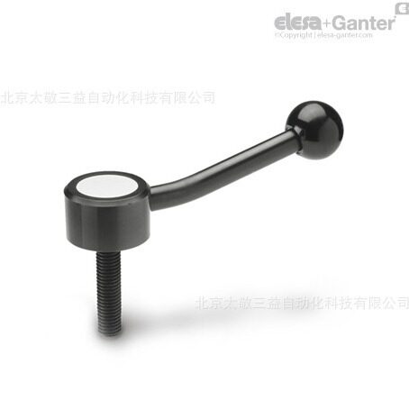 ELESA+GANTER 紧固手柄 GN 125 平直可调节张力手柄 钢制发黑处理