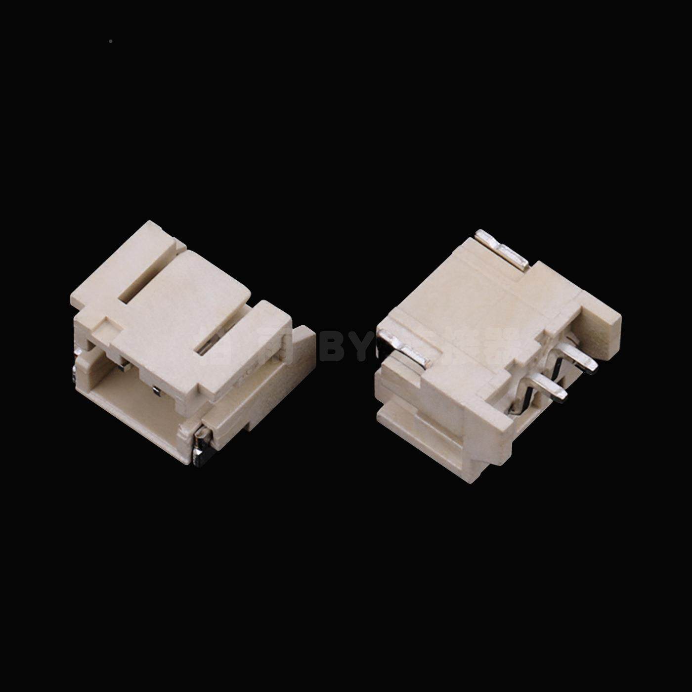 厂直供无品牌/2.阻5MM间距XH贴片高温耐燃XH连家接器JST立贴卧贴