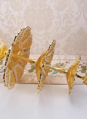 欧式三层水果盘甜心品多层蛋糕架干果甜JCT盘茶点盘品客厅茶托几