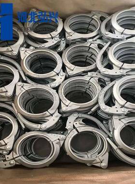 混凝N土输送泵管快速卡DN80D100DN管125锻造快管卡JAV泵管支速架