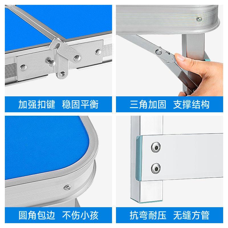 1米摆摊桌长方便形地折叠携地推桌摊小子桌PHO子折叠桌椅户外便裕