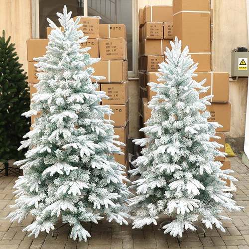 圣景诞雪景树雪场拍装F756J6HM饰树树圣诞冰雕摄馆装饰雪树植绒雪