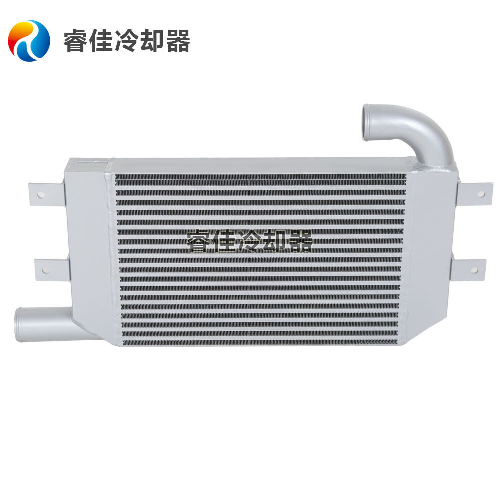 订做睿佳工程车中冷器全铝中冷器水箱散热器工程机械 冷锻散热器