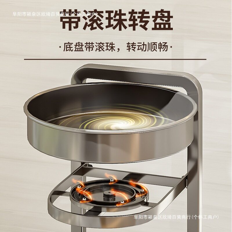 厨房调料双层架子调味品收纳架品佐料转角台面旋转家用调料置包邮