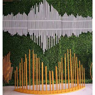 新款造型pvc铝庆塑婚礼舞台管吊顶曲WMB线婚策划婚现场创意礼布置