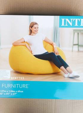 INEX6856植绒单人68569充气沙发人沙9发家居T休闲沙发榻榻懒米沙