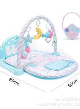 婴幼儿宝音乐脚踏琴340010-3岁宝洋早教健身海琴毯方款遥控脚踏琴