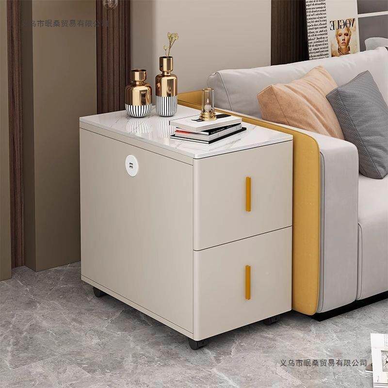 沙发边柜侧边柜柜岩板边几桌子小户型客HHE厅家约简现代储物用小