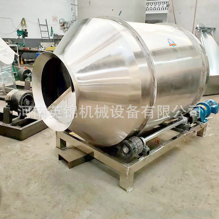 卧式青豆蚕豆调味拌料机 香菇豆腐干滚筒不锈钢搅拌机型号齐全