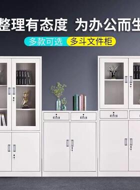 铁料皮柜储物柜证家用RWE档柜文件柜钢制资柜财务凭办公案室矮柜