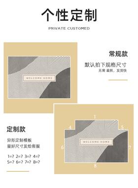轻奢门家用进门入门户地垫口门垫防卧室脚垫滑高端玄关87151可地