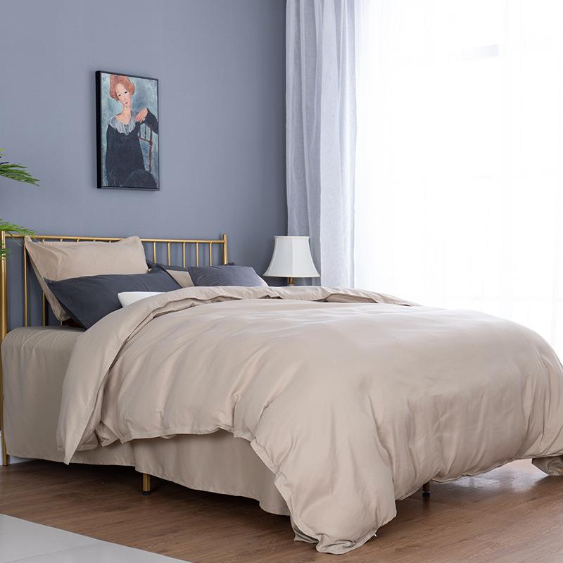 纯色约磨毛四件套11.8475m被套.2三件套简宿舍床上用品套三件热销