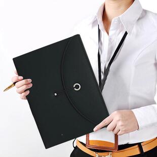 时风尚意文件多页多层数琴包手提文件袋资AL-61009料夹创可印l夹o