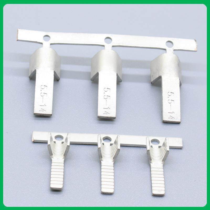 片形P端子DB1.25-10针形PV2-10冷压连续接线紫T铜亚DDTV光TN5.5-1