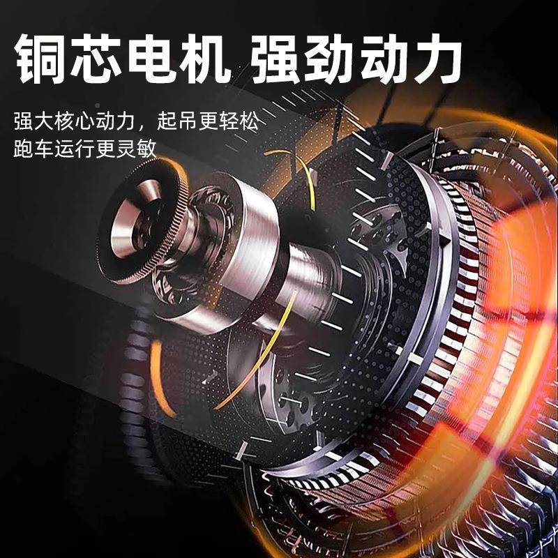 微型电动葫1芦跑车家用单起重小吊机手动107轨小车工字钢2行20V吨