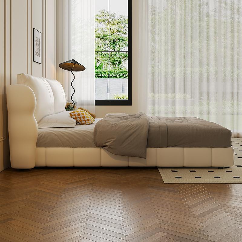 现代FS-LPHS5米简约主卧次意式1双人床1.5防猫爪皮.8储物软包床