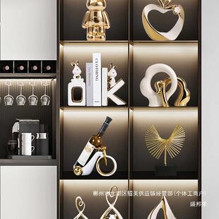 厂套家直ZWE轻客奢酒销柜摆件厅新款装家居餐边柜子电视柜装饰感