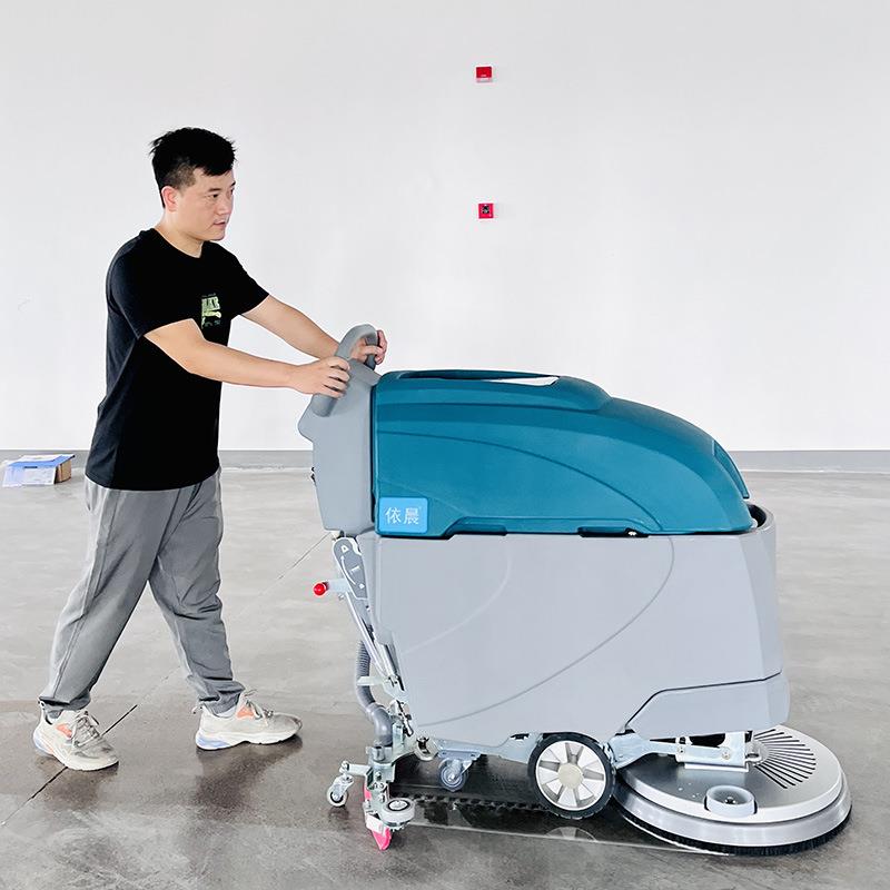 依晨洗地机商场式工厂工车间超市473餐厅电动体手推吸拖一扫地业
