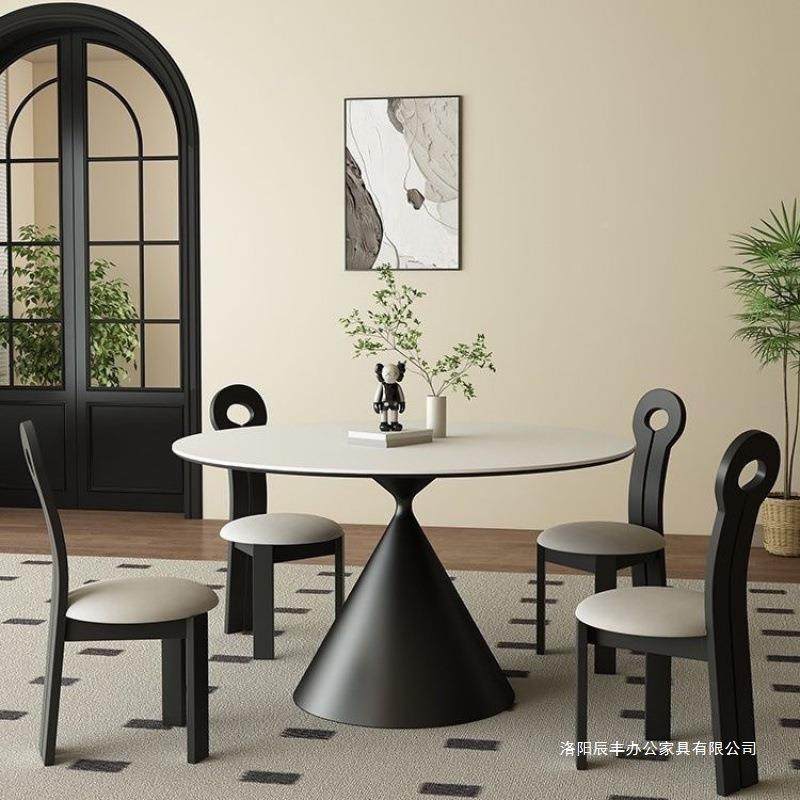 法式餐桌复古古无品牌/风家用圆岩形板简餐桌代椅小户型意式极现,商业/办公家具,餐桌椅系列,淘宝优惠券,粉丝福利购,淘宝优惠卷