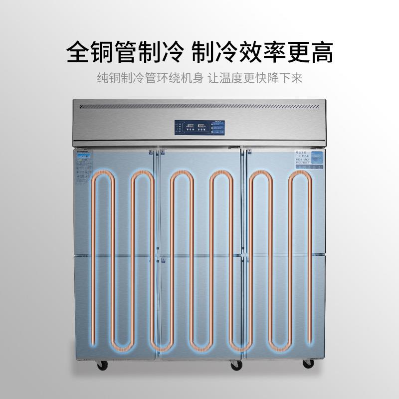 六门冰箱商用厨冷冻藏立式冷柜大冷容房量684四门保柜鲜冰工程款