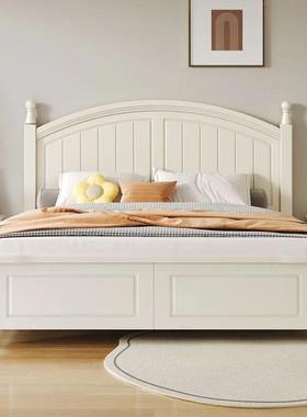 1.物米美式实木儿童床.5m白色家用储公主大床1.8米12LUA主卧双人