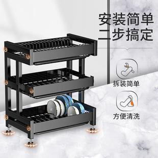厨房置碗IQP碟物架碗盘收纳架收沥水架家用多功能放碗架碗筷纳盒