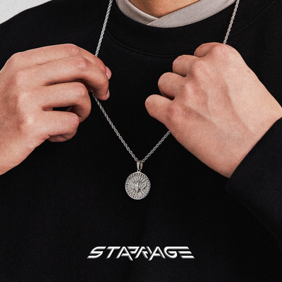 圆牌项链男潮流配饰项链