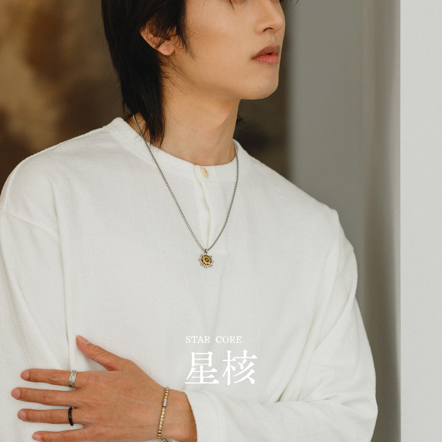 男士项链原创设计吊坠高级感轻奢图片