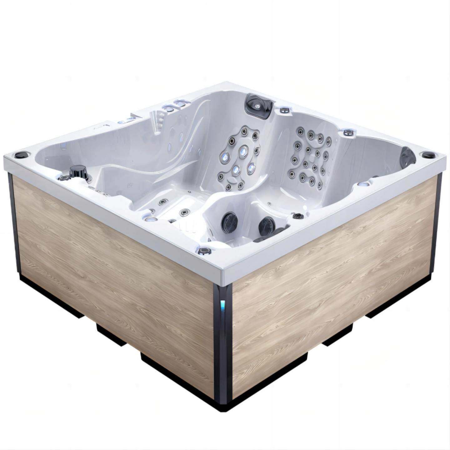 智能恒温冲浪按摩浴缸家用别墅户外酒店温泉民宿养生水疗SPA泡池