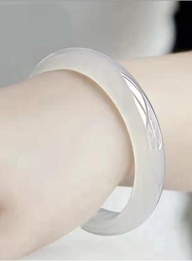 新疆和田玉纯天然白玉羊脂玉手镯