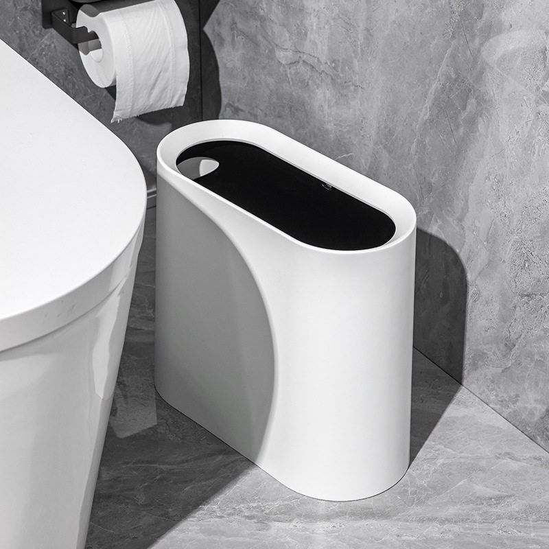 高颜值好物|窄缝垃圾桶家用客厅卫生间厨房无盖桌下床边夹缝纸篓