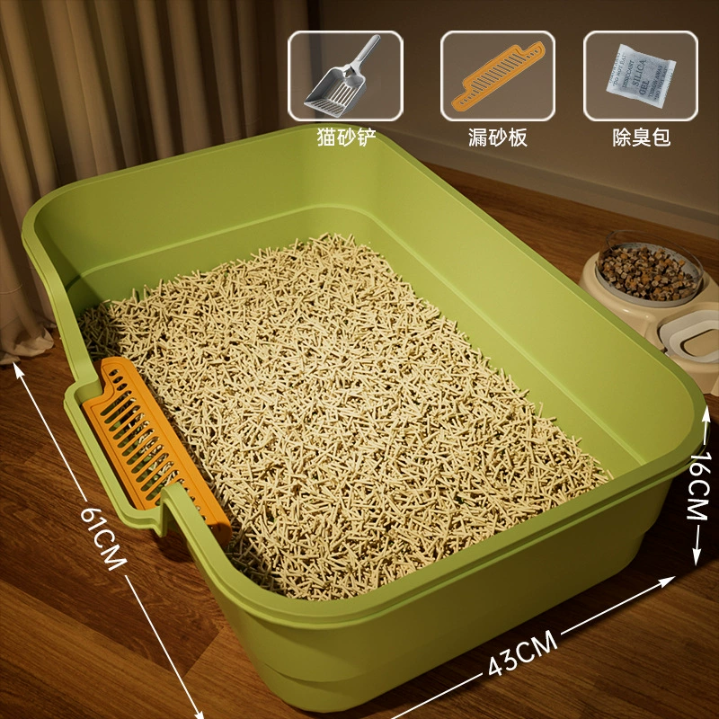 猫砂盆特大号半封闭开放式猫厕所