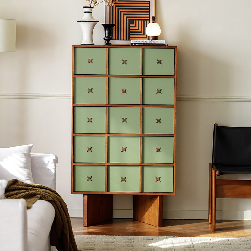 昔拾 繁星 中古实木柚木饰面斗柜覆古客厅卧室储物餐柜,住宅家具,斗柜,淘宝优惠券,粉丝福利购,淘宝优惠卷