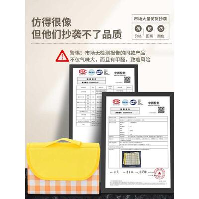 原始人野餐垫防潮布户外露营地垫便携防水加厚野炊草坪春游垫子