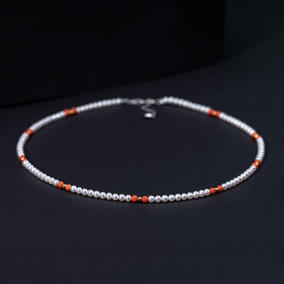 【大章鱼专属】红珊瑚项链时尚气质设计款3-4mm（多样性发货）