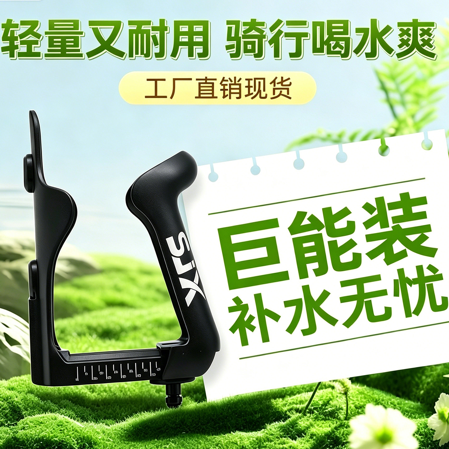 山地车水杯支架可调节大容量自行车水壶架超大口径加大号通用配件