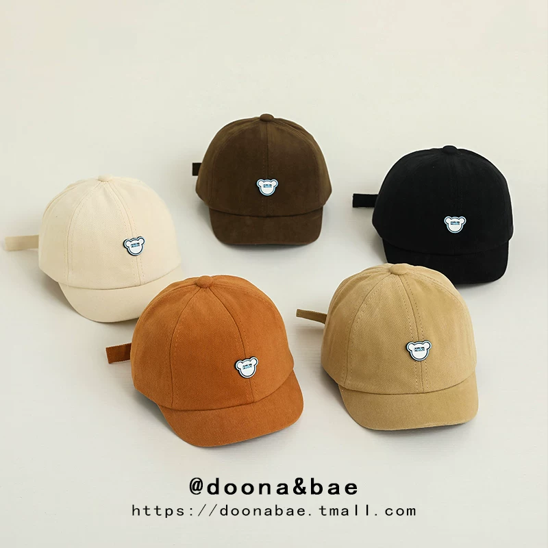 1-3岁婴儿帽子春秋薄款宝宝鸭舌帽韩版潮棒球帽小童男女弯檐小孩