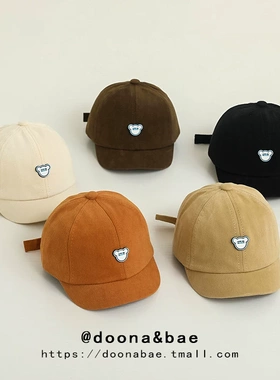 1-3岁婴儿帽子春秋薄款宝宝鸭舌帽韩版潮棒球帽小童男女弯檐小孩