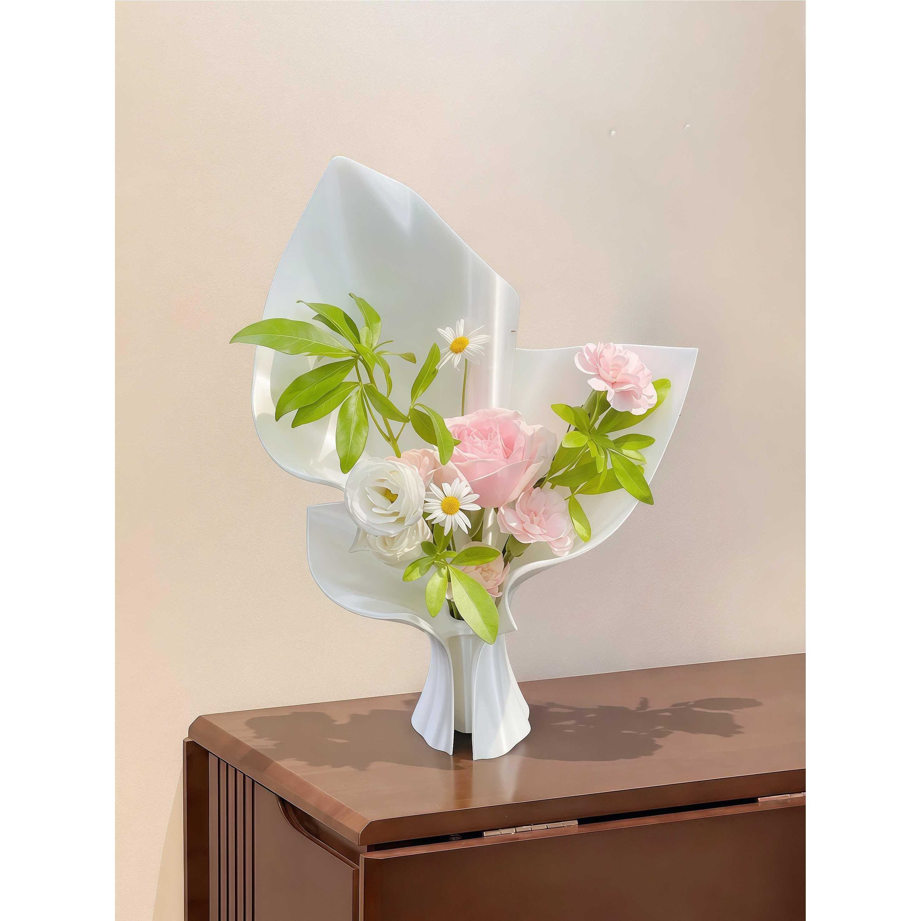 高级感3D打印立体花瓶家居桌面
