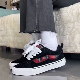 高街潮男休闲面包女鞋 2025新款 舌滑板鞋 轻奢百搭港风街头厚鞋