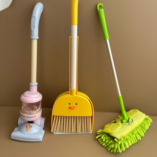 幼儿园儿童过家家玩具扫帚拖把簸箕组合宝宝吸尘器扫把玩具套装