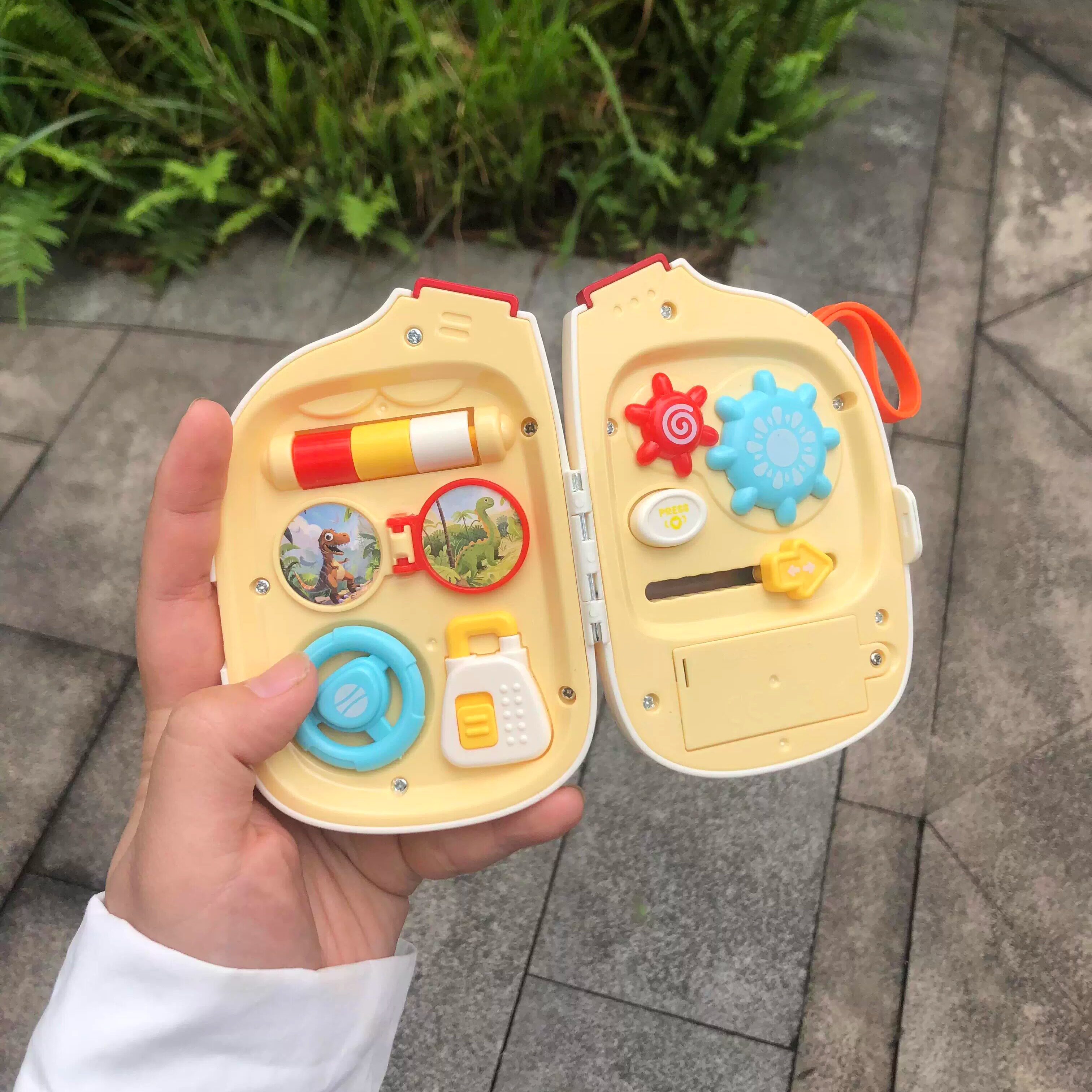 儿童益智早教手机玩具点读发声婴幼儿可爱小象趣味多功能音乐故事