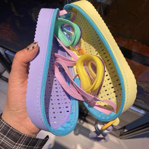 便携防摔透气耐磨游泳装备保护收纳盒硅胶泳镜盒专业大框泳镜盒