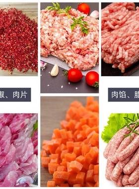 百成机JQ1切肉片机商用绞肉机多功能火-腿切肉丝UEL灌肠DQ-1绞肉