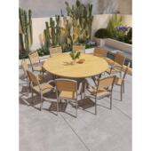 户外塑木高档庭院露天阳台休闲塑木桌椅防水防晒花园露台户外桌椅