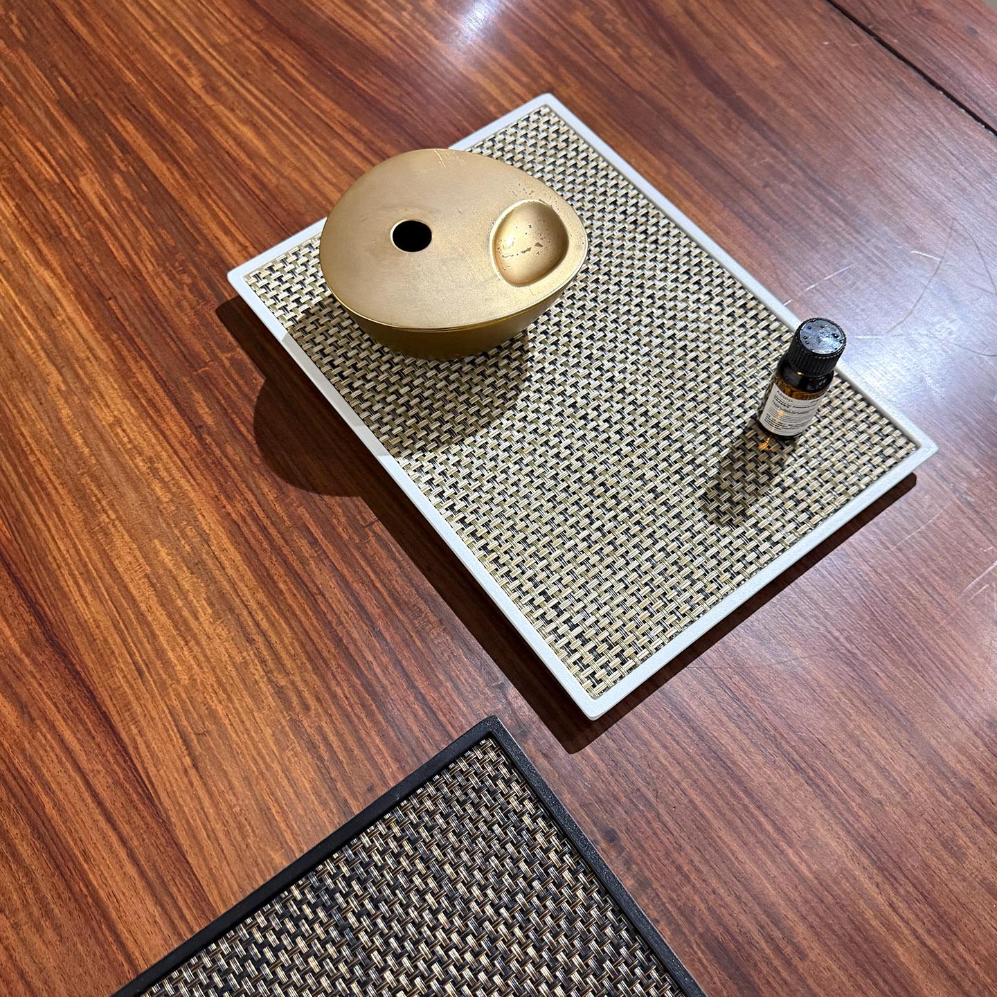 中古vibes日系托盘长方形茶杯酒店客厅香薰端盘玄关首饰水壶收纳