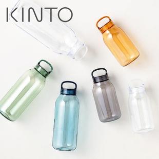 防漏户外手提运动水壶随行水杯 BOTTLE轻便树脂水瓶 KINTO WATER