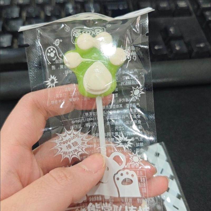 猫爪棒棒糖网红水果味儿童可爱卡通硬糖喜糖零食学生奖励厂家